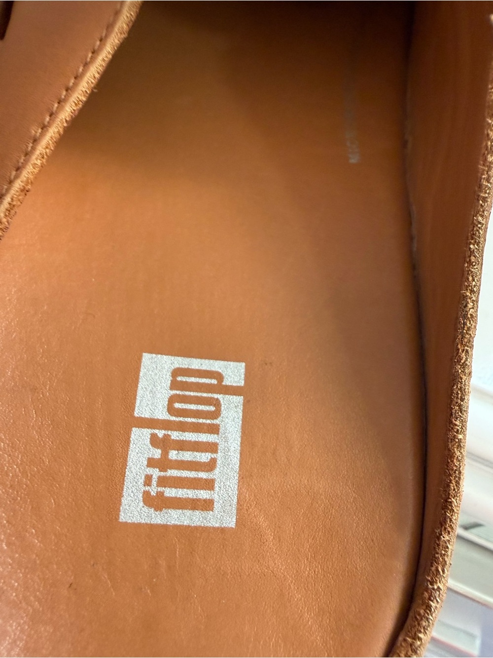 Fitflop Cognac Leather Slip-On Mule with Buckle  women size 8.5 - Picture 5 of 9